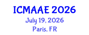 International Conference on Mechanical, Aeronautical and Automotive Engineering (ICMAAE) July 19, 2026 - Paris, France