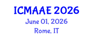 International Conference on Mechanical, Aeronautical and Automotive Engineering (ICMAAE) June 01, 2026 - Rome, Italy