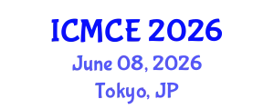 International Conference on Mechatronics and Control Engineering (ICMCE) June 08, 2026 - Tokyo, Japan