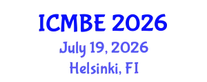International Conference on Mechanical and Biomedical Engineering (ICMBE) July 19, 2026 - Helsinki, Finland