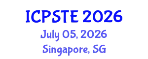 International Conference on Pharmaceutical Science, Technology and Engineering (ICPSTE) July 05, 2026 - Singapore, Singapore