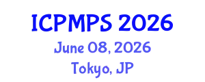 International Conference on Pharmacology, Medicinal and Pharmaceutical Sciences (ICPMPS) June 08, 2026 - Tokyo, Japan