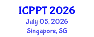 International Conference on Pharmacology and Pharmaceutical Technology (ICPPT) July 05, 2026 - Singapore, Singapore