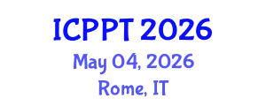 International Conference on Pharmacology and Pharmaceutical Technology (ICPPT) May 04, 2026 - Rome, Italy