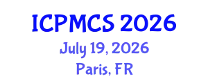 International Conference on Physics, Mathematics and Computer Science (ICPMCS) July 19, 2026 - Paris, France