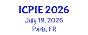International Conference on Production and Industrial Engineering (ICPIE) July 19, 2026 - Paris, France
