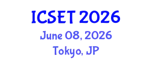 International Conference on Structural Engineering and Technology (ICSET) June 08, 2026 - Tokyo, Japan