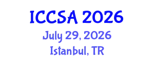 International Conference on Computer Science and Applications (ICCSA) July 29, 2026 - Istanbul, Turkey