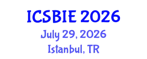 International Conference on Sustainable Building and Infrastructure Engineering (ICSBIE) July 29, 2026 - Istanbul, Turkey