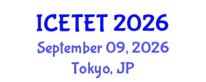 International Conference on Emerging Trends in Engineering and Technology (ICETET) September 09, 2026 - Tokyo, Japan