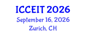 International Conference on Computer Engineering and Information Technology (ICCEIT) September 16, 2026 - Zurich, Switzerland