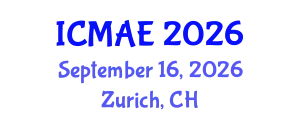 International Conference on Mechanical and Automotive Engineering (ICMAE) September 16, 2026 - Zurich, Switzerland
