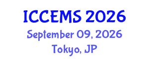 International Conference on Chemical, Environment and Medical Sciences (ICCEMS) September 09, 2026 - Tokyo, Japan