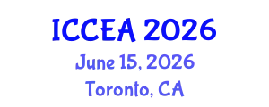 International Conference on Chemical Engineering and Applications (ICCEA) June 15, 2026 - Toronto, Canada