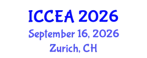 International Conference on Chemical Engineering and Applications (ICCEA) September 16, 2026 - Zurich, Switzerland