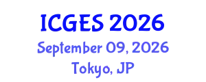 International Conference on Geology and Earth Systems (ICGES) September 09, 2026 - Tokyo, Japan