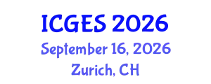 International Conference on Geology and Earth Systems (ICGES) September 16, 2026 - Zurich, Switzerland