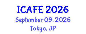 International Conference on Agricultural and Food Engineering (ICAFE) September 09, 2026 - Tokyo, Japan