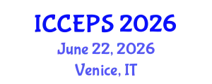International Conference on Chemical Engineering and Physical Sciences (ICCEPS) June 22, 2026 - Venice, Italy