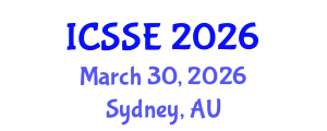 International Conference on Systems and Software Engineering (ICSSE) March 30, 2026 - Sydney, Australia