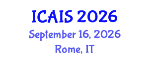 International Conference on Advances in Information Systems (ICAIS) September 16, 2026 - Rome, Italy