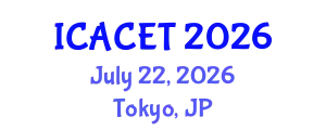 International Conference on Advances in Computer Engineering and Technology (ICACET) July 22, 2026 - Tokyo, Japan