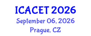 International Conference on Advances in Computer Engineering and Technology (ICACET) September 06, 2026 - Prague, Czechia