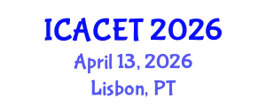 International Conference on Advances in Computer Engineering and Technology (ICACET) April 13, 2026 - Lisbon, Portugal