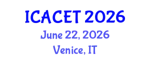 International Conference on Advances in Computer Engineering and Technology (ICACET) June 22, 2026 - Venice, Italy