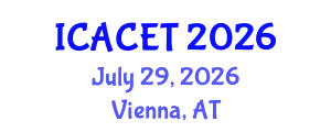 International Conference on Advances in Computer Engineering and Technology (ICACET) July 29, 2026 - Vienna, Austria