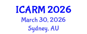 International Conference on Automation, Robotics and Mechatronics (ICARM) March 30, 2026 - Sydney, Australia