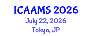 International Conference on Autonomous Agents and Multiagent Systems (ICAAMS) July 22, 2026 - Tokyo, Japan