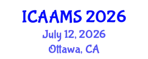 International Conference on Autonomous Agents and Multiagent Systems (ICAAMS) July 12, 2026 - Ottawa, Canada
