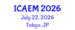 International Conference on Applied and Engineering Mathematics (ICAEM) July 22, 2026 - Tokyo, Japan