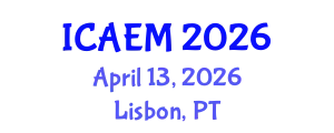 International Conference on Applied and Engineering Mathematics (ICAEM) April 13, 2026 - Lisbon, Portugal