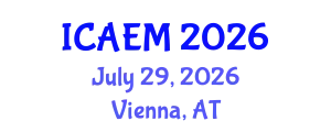 International Conference on Applied and Engineering Mathematics (ICAEM) July 29, 2026 - Vienna, Austria