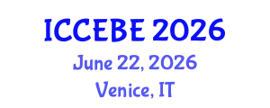 International Conference on Chemical, Environmental and Biological Engineering (ICCEBE) June 22, 2026 - Venice, Italy