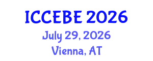 International Conference on Chemical, Environmental and Biological Engineering (ICCEBE) July 29, 2026 - Vienna, Austria
