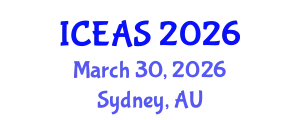 International Conference on English and American Studies (ICEAS) March 30, 2026 - Sydney, Australia