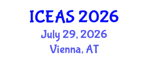 International Conference on English and American Studies (ICEAS) July 29, 2026 - Vienna, Austria