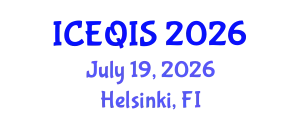 International Conference on Engineering and Quantum Information Sciences (ICEQIS) July 19, 2026 - Helsinki, Finland