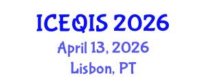 International Conference on Engineering and Quantum Information Sciences (ICEQIS) April 13, 2026 - Lisbon, Portugal