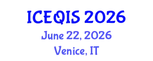 International Conference on Engineering and Quantum Information Sciences (ICEQIS) June 22, 2026 - Venice, Italy