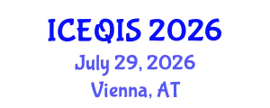 International Conference on Engineering and Quantum Information Sciences (ICEQIS) July 29, 2026 - Vienna, Austria