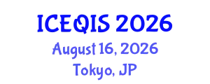 International Conference on Engineering and Quantum Information Sciences (ICEQIS) August 16, 2026 - Tokyo, Japan