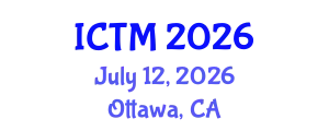 International Conference on Tourism and Management (ICTM) July 12, 2026 - Ottawa, Canada