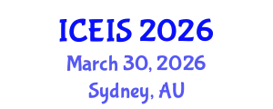 International Conference on Education and Information Sciences (ICEIS) March 30, 2026 - Sydney, Australia