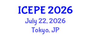 International Conference on Electrical and Power Engineering (ICEPE) July 22, 2026 - Tokyo, Japan