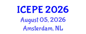 International Conference on Electrical and Power Engineering (ICEPE) August 05, 2026 - Amsterdam, Netherlands