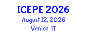 International Conference on Electrical and Power Engineering (ICEPE) August 12, 2026 - Venice, Italy